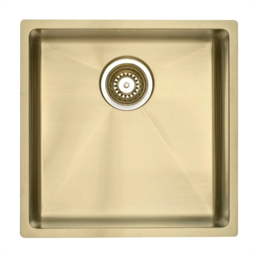 Lavabo Kubus 400 Soft Køkkenvask 44x44 cm i Messing natur (patinere ved brug)